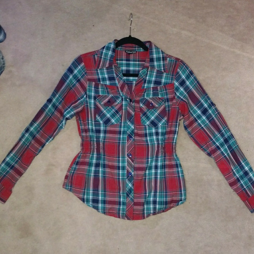 Ladies M flannel button down